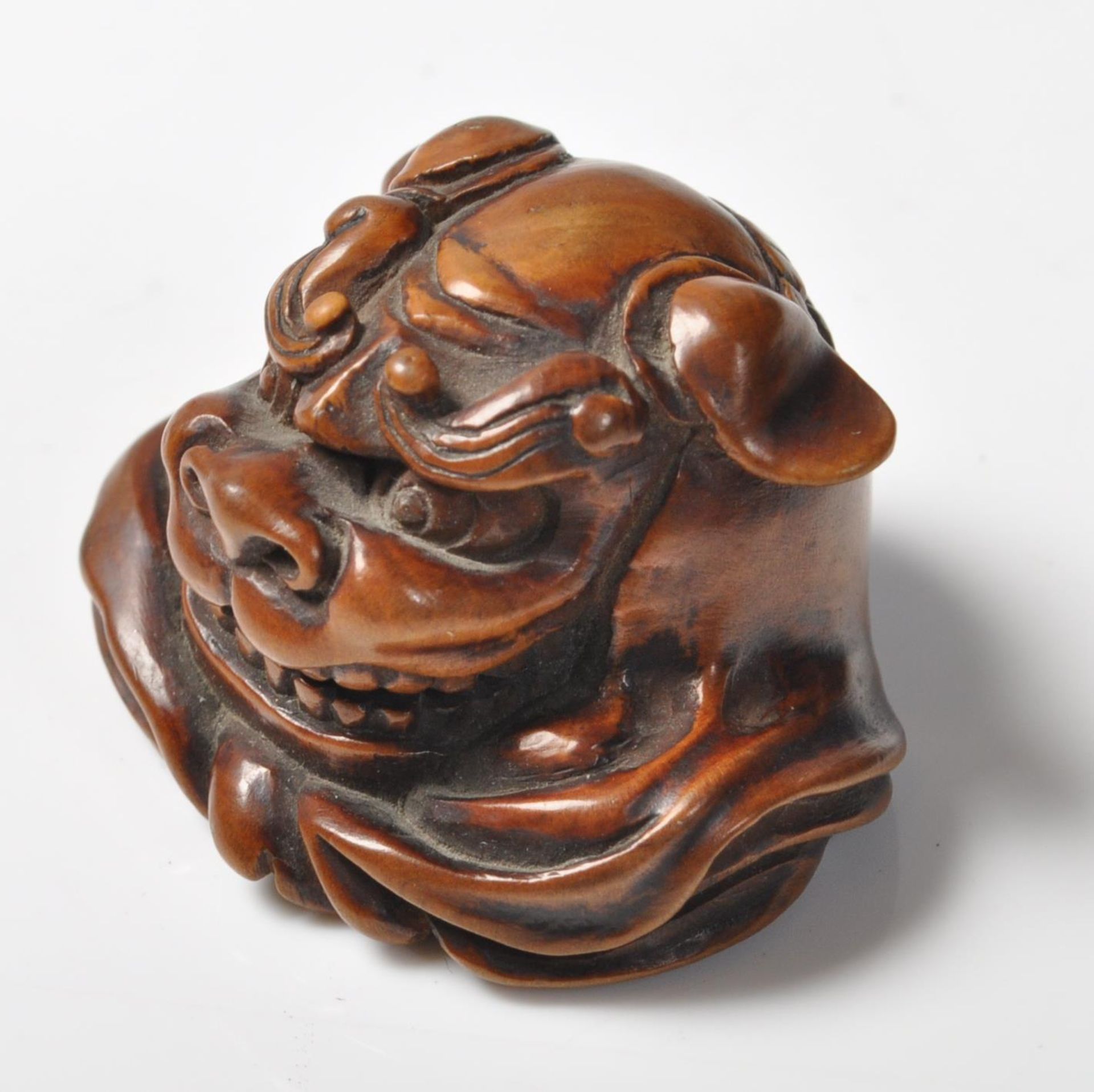 ANTIQUE CARVED JAPANESE NETSUKE - Bild 2 aus 7