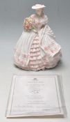 VINTAGE LATE 20TH CENTURTY COALPORT FOUR FLOWERS FINE BONE CHINA FIGURINE