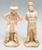 TWO 19TH CENTURY VICTORIAN CIRCA 1894 ROYAL WORCESTER FIGURINES BY JAMES HADLEY