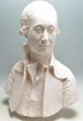 LARGE PLASTER 20TH CENTURY BUST STUDY BY KEN HUGHES