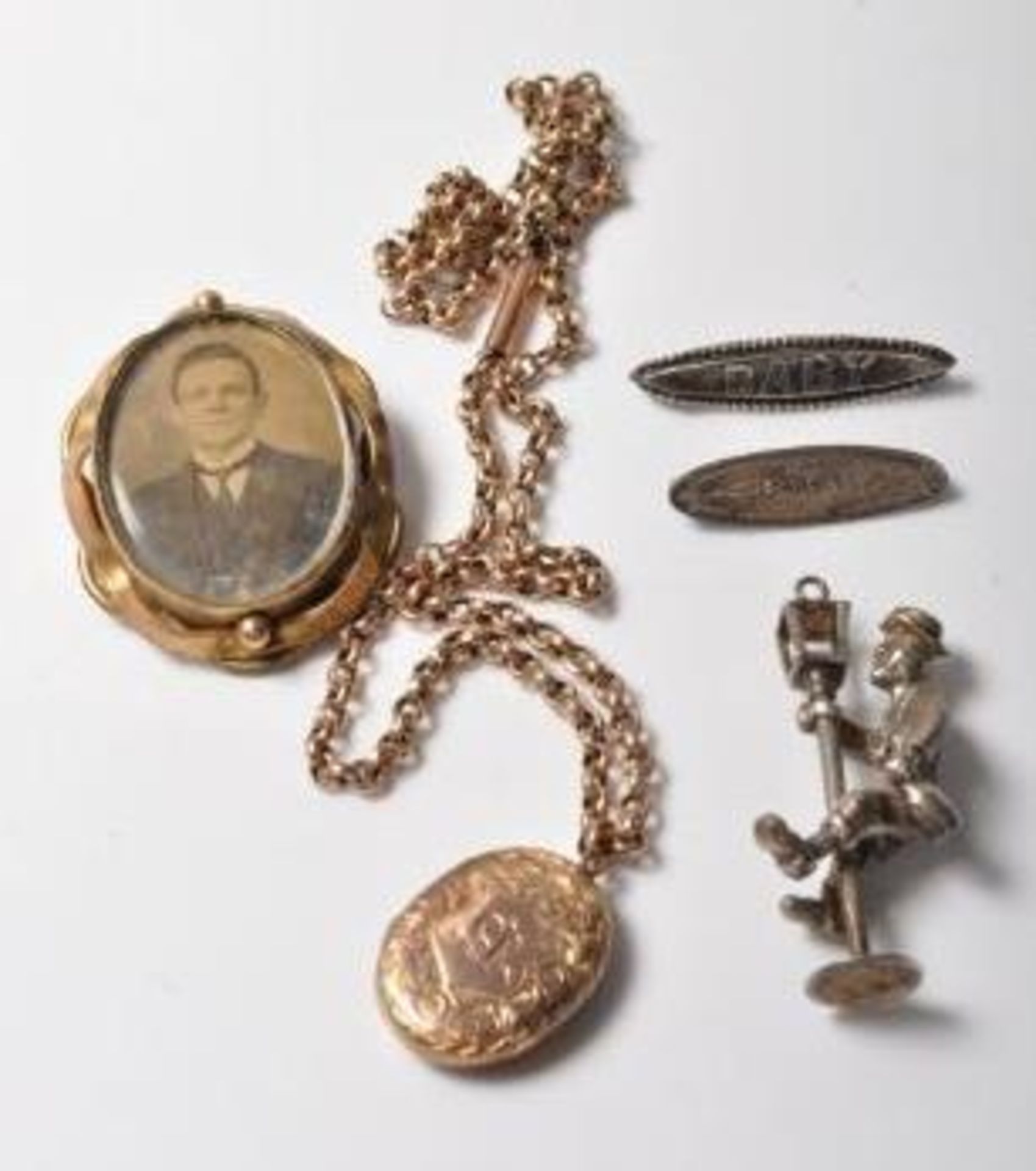 GROUP OF ANTIQUE EDWARDIAN AND LATER JEWELLERY