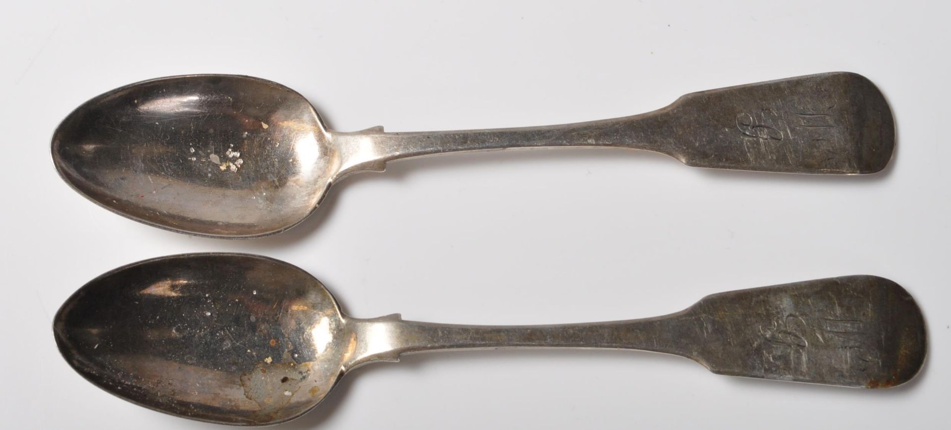 PAIR OF GEROGIAN SCOTTISH PROVINCIAL SILVER SPOONS