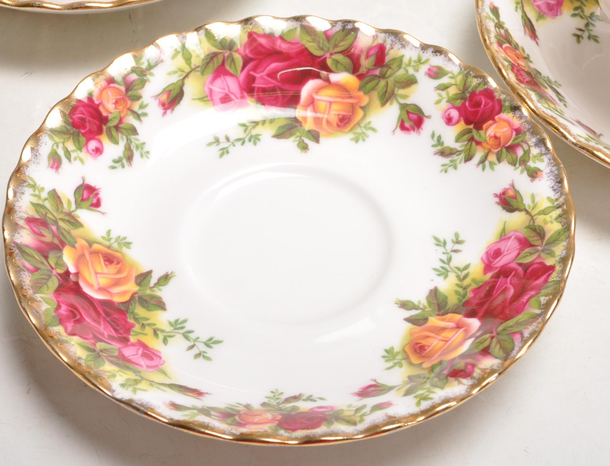 VINTAGE 20TH CENTURY ROYAL ALBERT OLD COUNTRY ROSES TEA SERVICE - Image 5 of 10