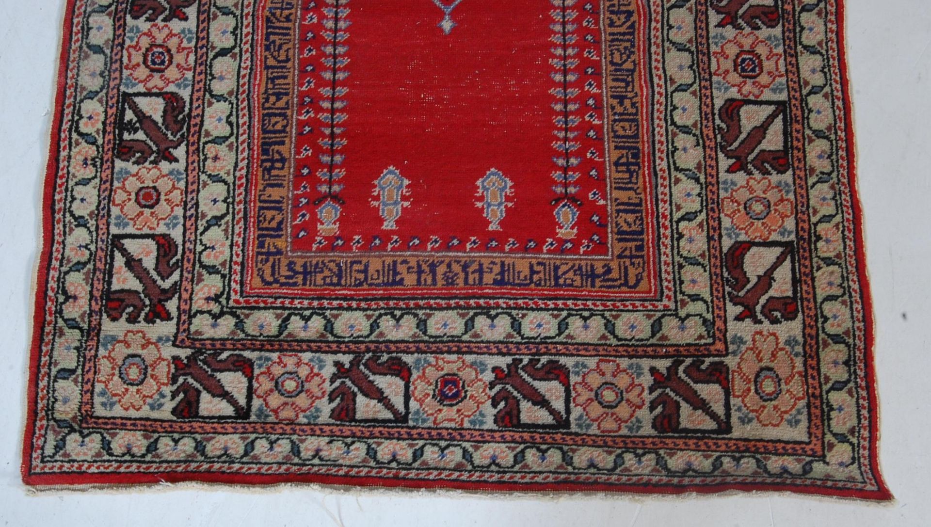 20TH CENTURY TURKISH PRAYER CARPET RUG - Bild 2 aus 5