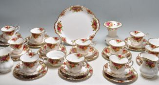 LARGE ROYAL ALBERT OLD COUNTRY ROSES TEA SET