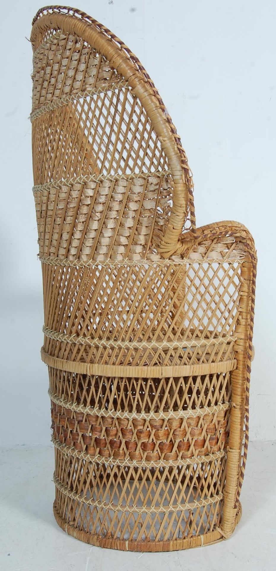 VINTAGE RETRO WICKER CONSERVATORY CHAIR - Image 5 of 6