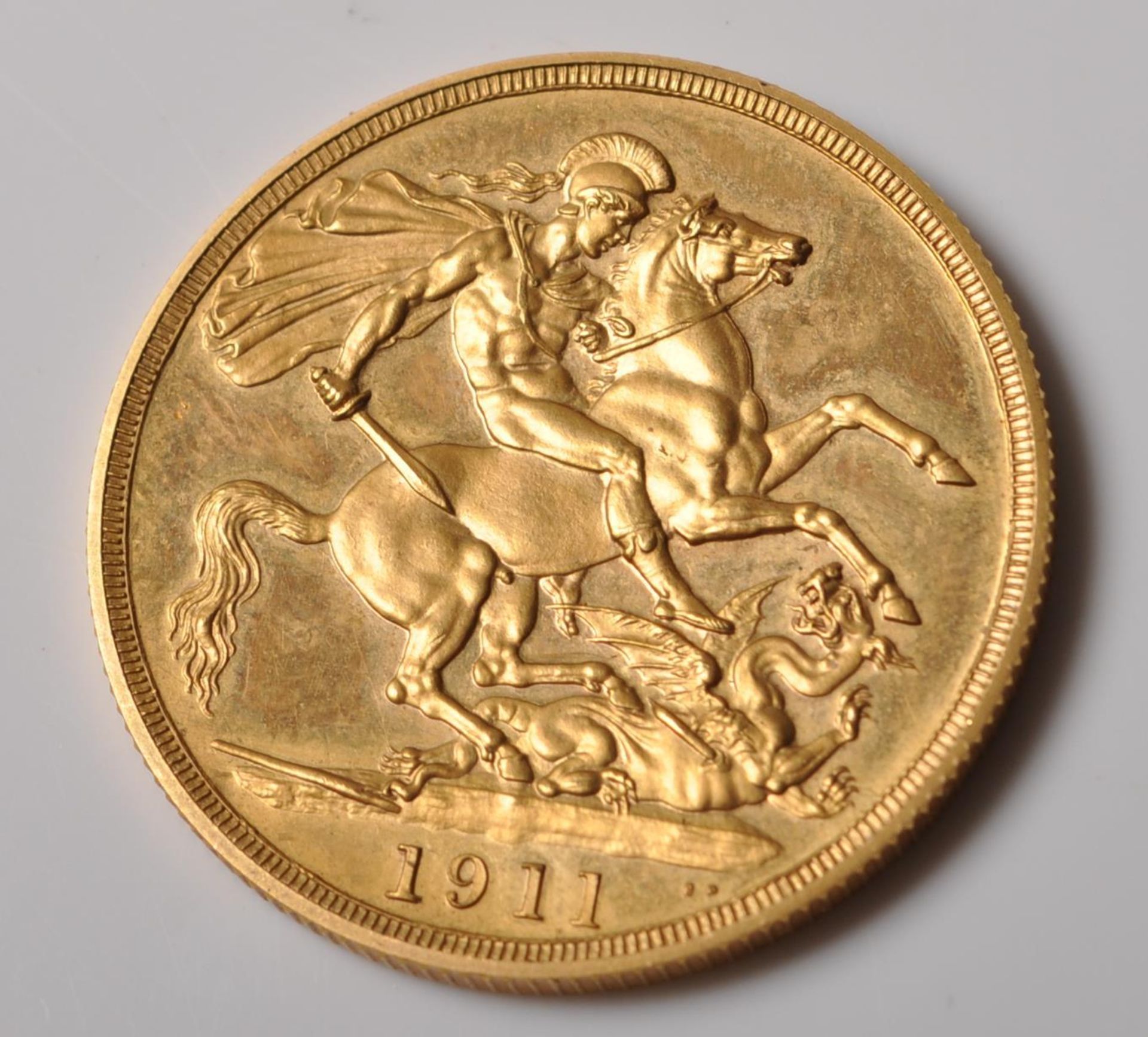 1911 DOUBLE SOVEREIGN £2 GOLD COIN - Bild 4 aus 4