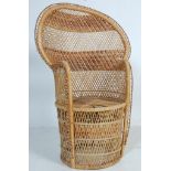 VINTAGE RETRO WICKER CONSERVATORY CHAIR