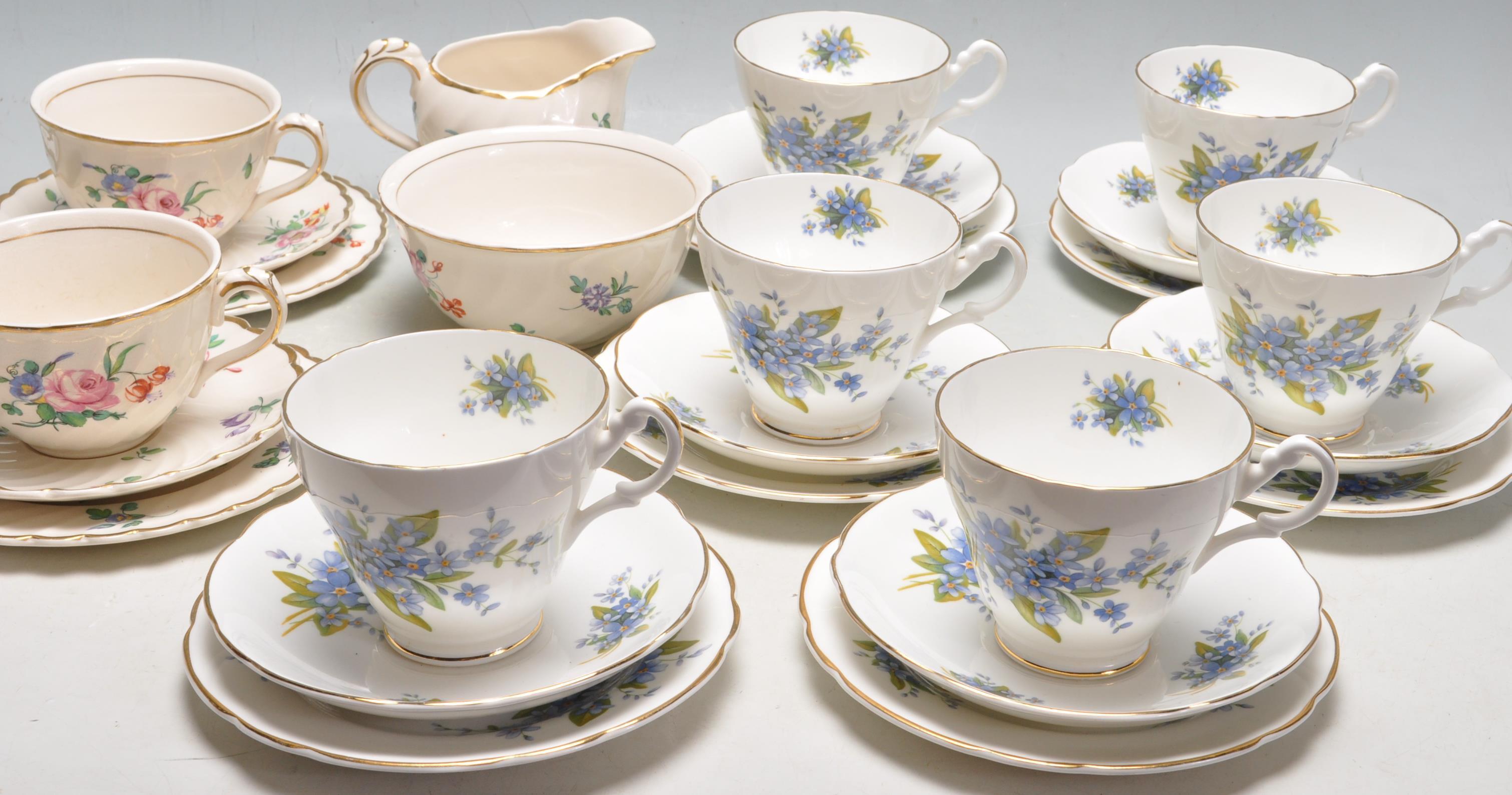 COLLECTION OF THREE ENGLISH BONE TEA SERVICE - Image 12 of 16