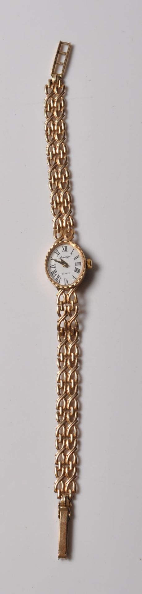 9CT GOLD SOVEREIGN QUARTZ 9CT GOLD COCKTAIL WATCH