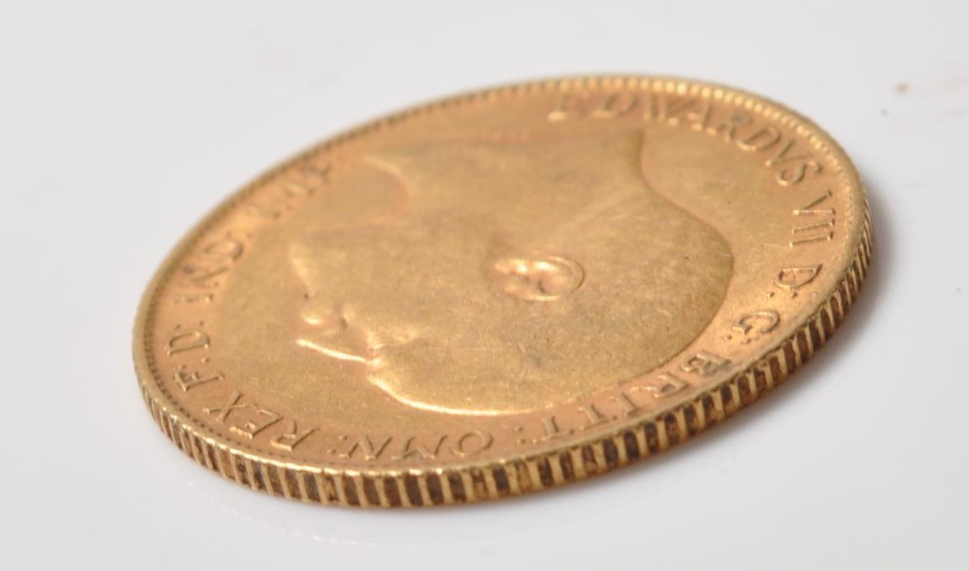 EDWARDIAN 1907 GOLD HALF SOVEREIGN COIN - Bild 3 aus 4