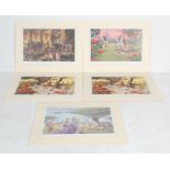 AFTER RODNEY MATTHEWS - FOUR LIMITED EDITION ALICE AND WONDERLAND SIGNED