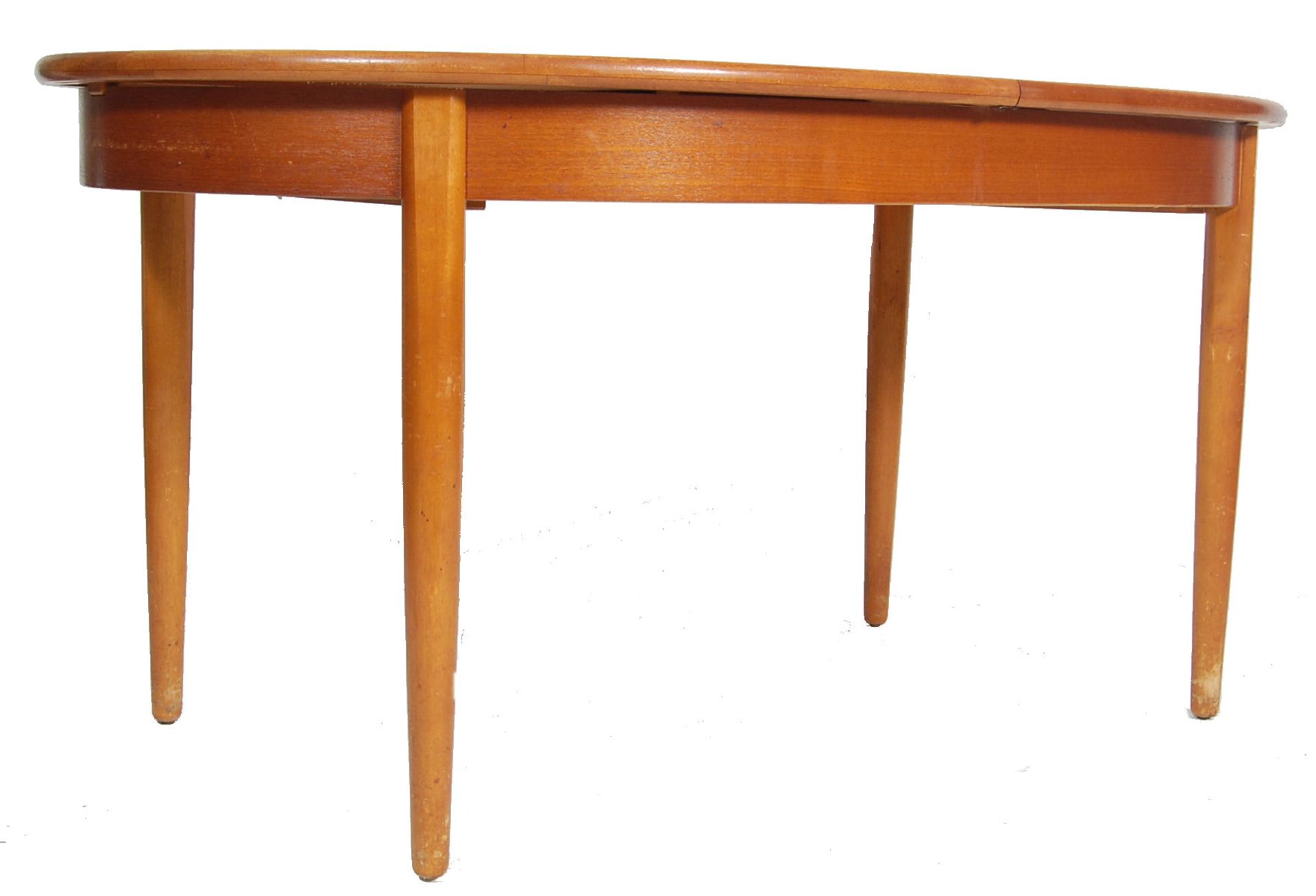 RETRO VINTAGE 1970S EXTENDABLE TEAK DINING TABLE