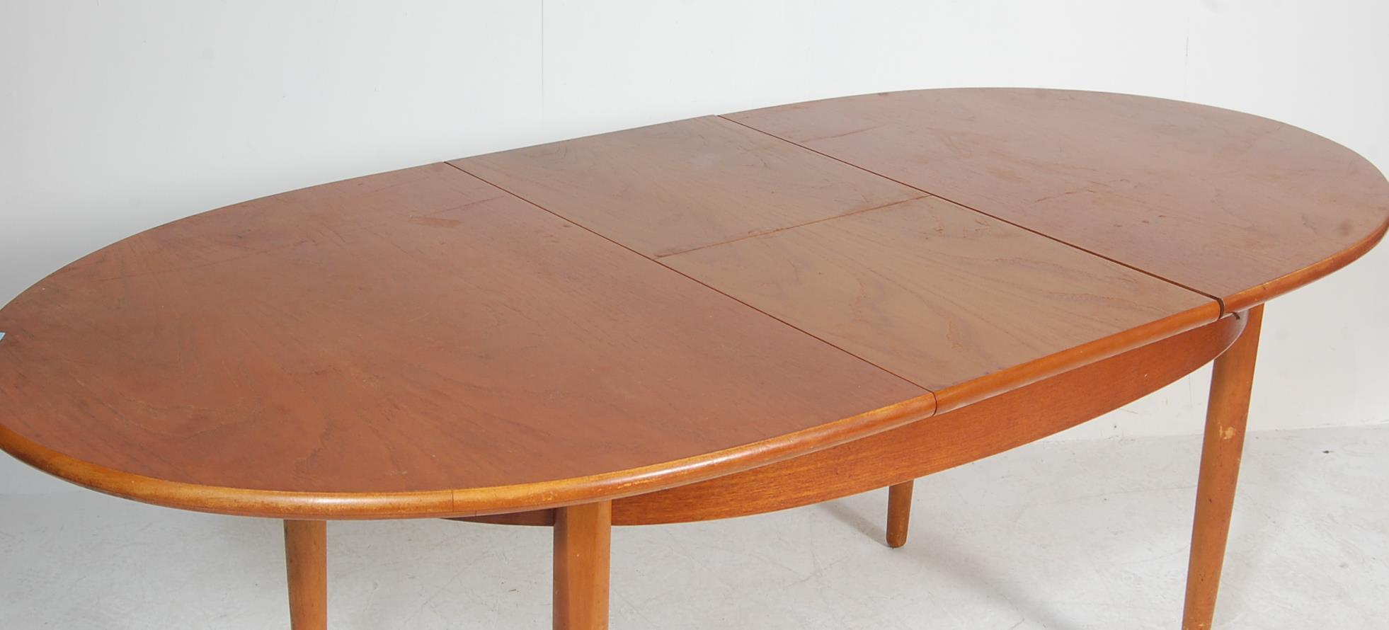 RETRO VINTAGE 1970S EXTENDABLE TEAK DINING TABLE - Image 6 of 6