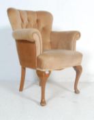 MID CENTREUY QUEEN ANNE STYLE LADIES ARMCHAIR