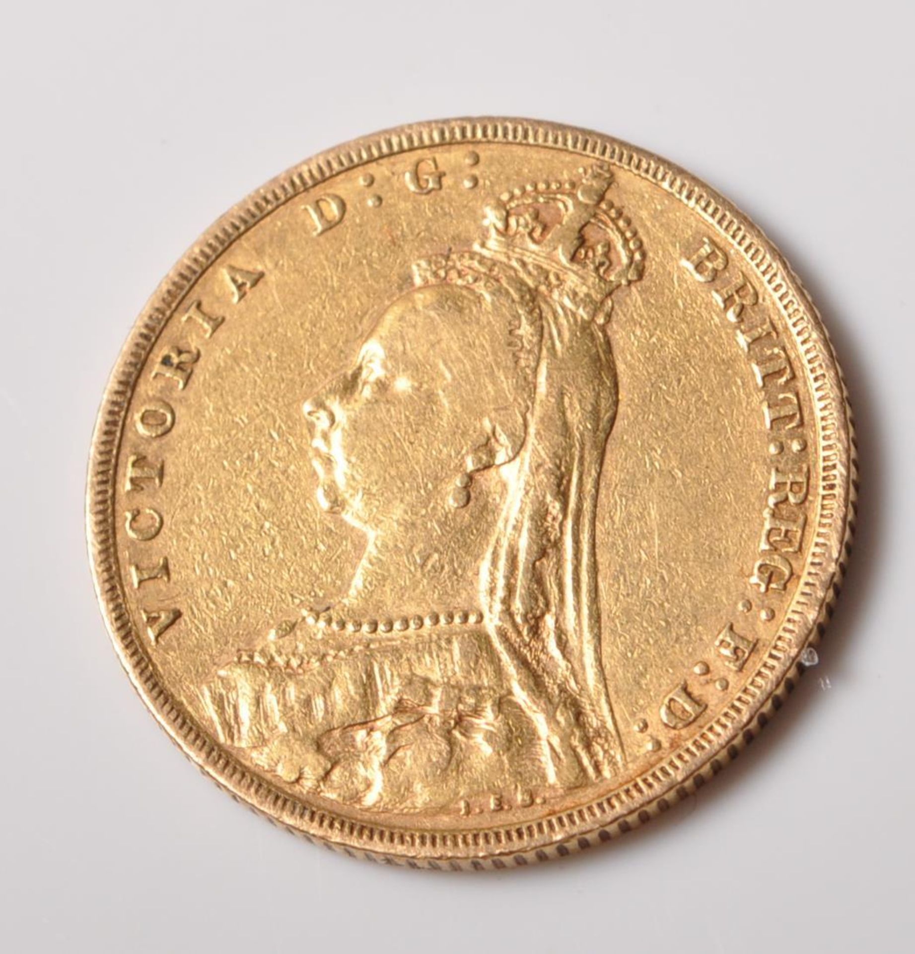 1891 VICTORIAN 22CT GOLD FULL SOVEREIGN COIN - Bild 2 aus 4