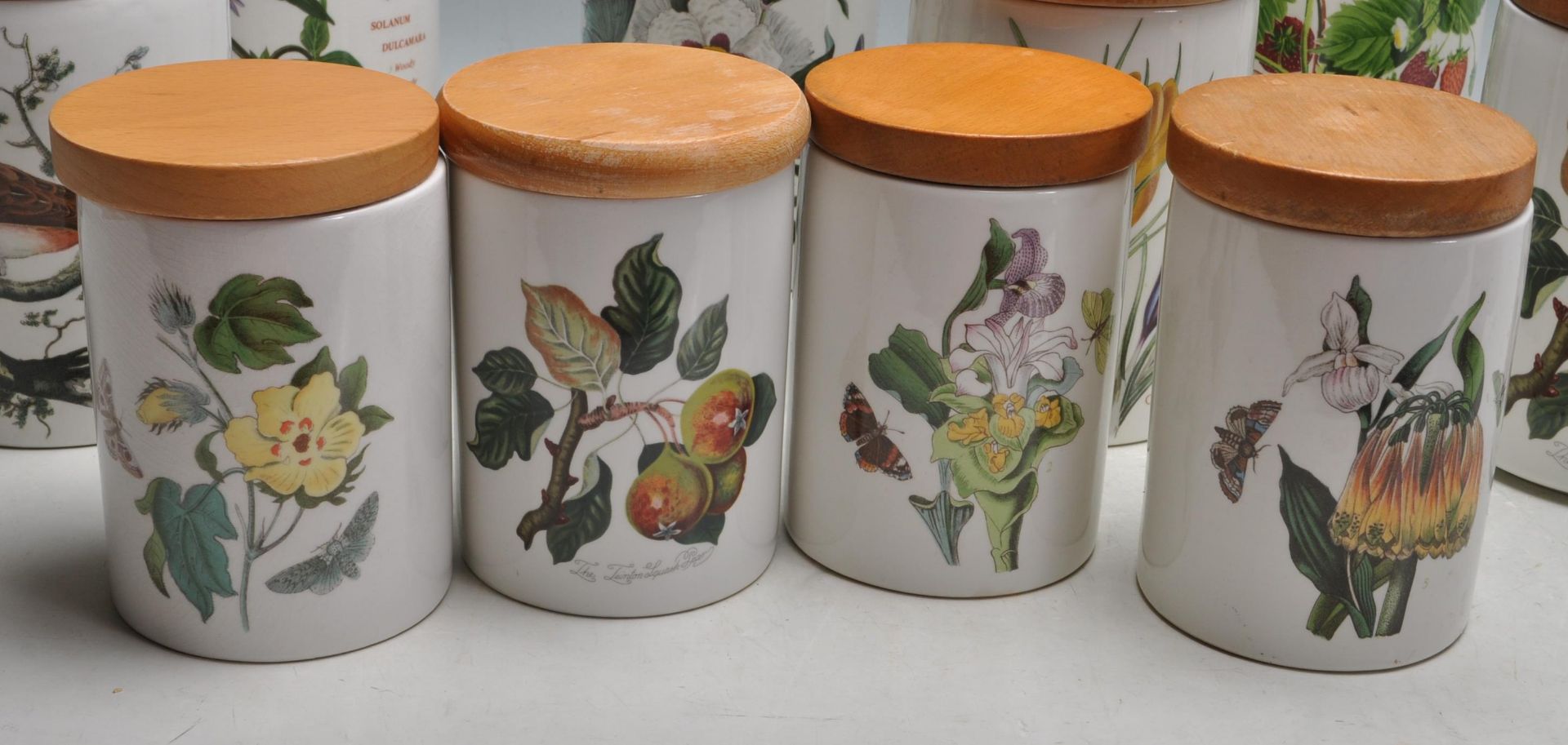 COLLECTION OF 14 STORAGE JARS BY PORTMERION BOTANI - Bild 3 aus 11