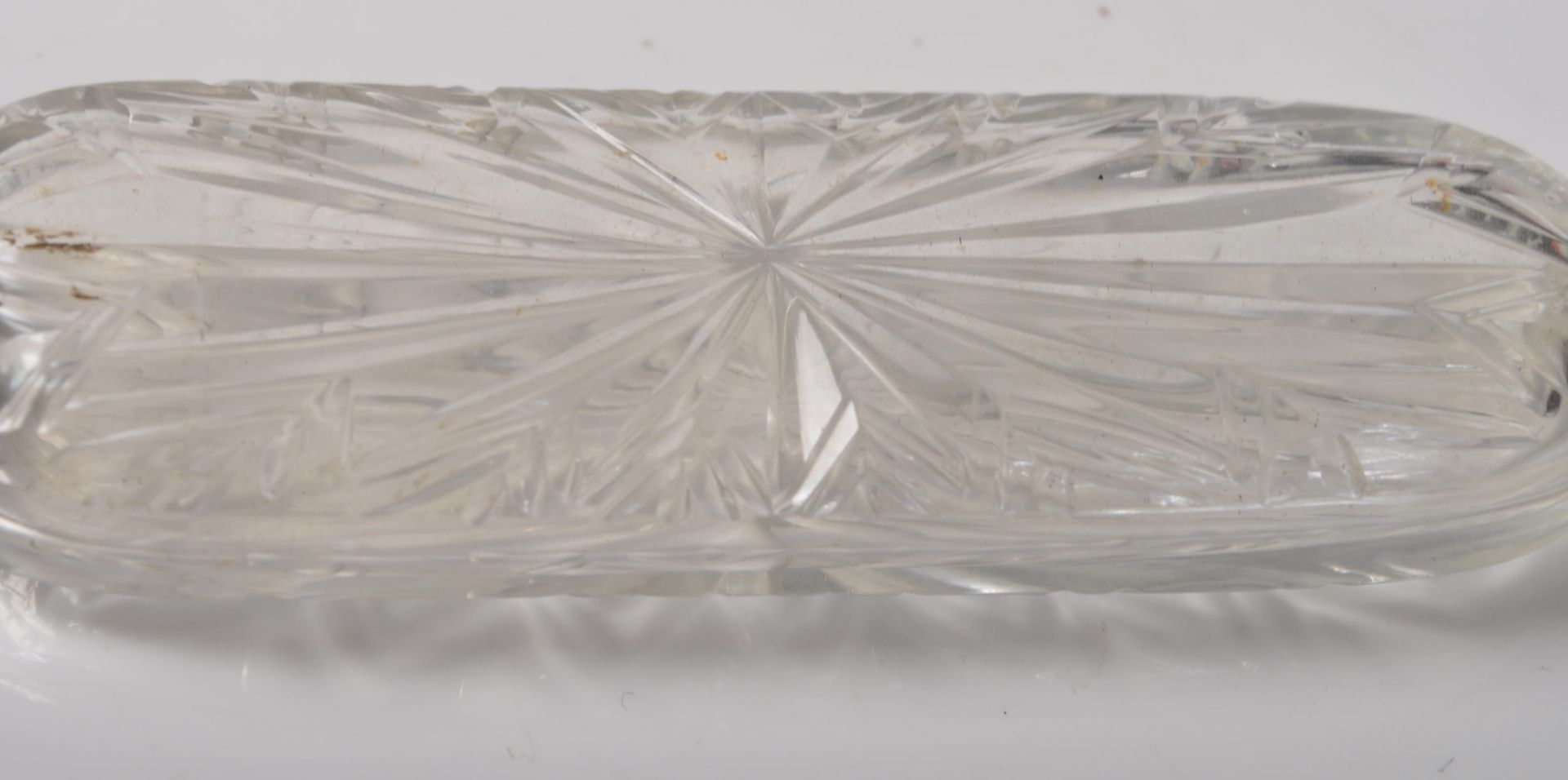 GEORGIAN GLASS SCENT BOTTLE WITH SILVER LID - Bild 3 aus 5