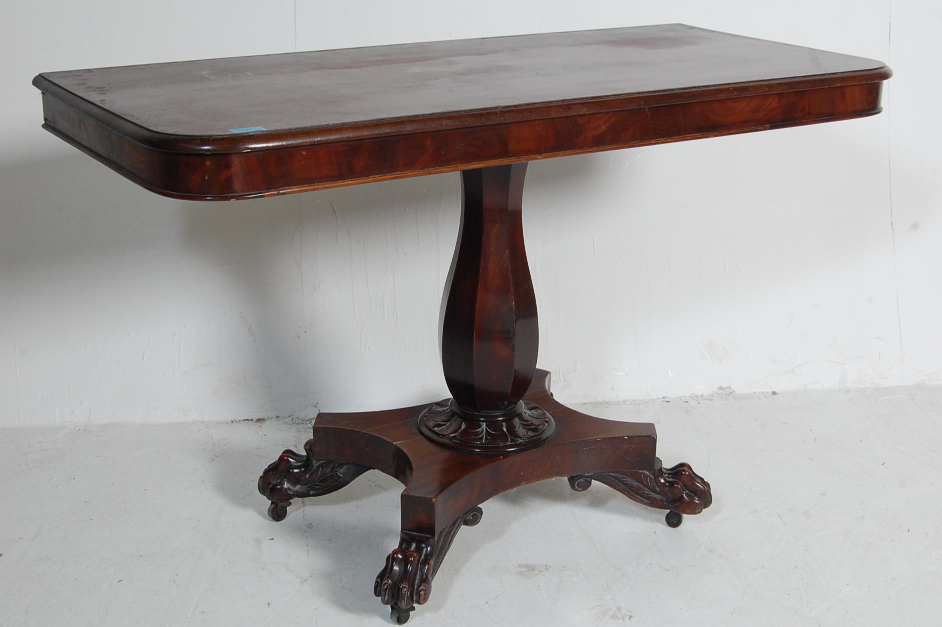 ANTIQUE WILLIAM IV MAHOGANY CONSOLE TABLE - Image 2 of 10