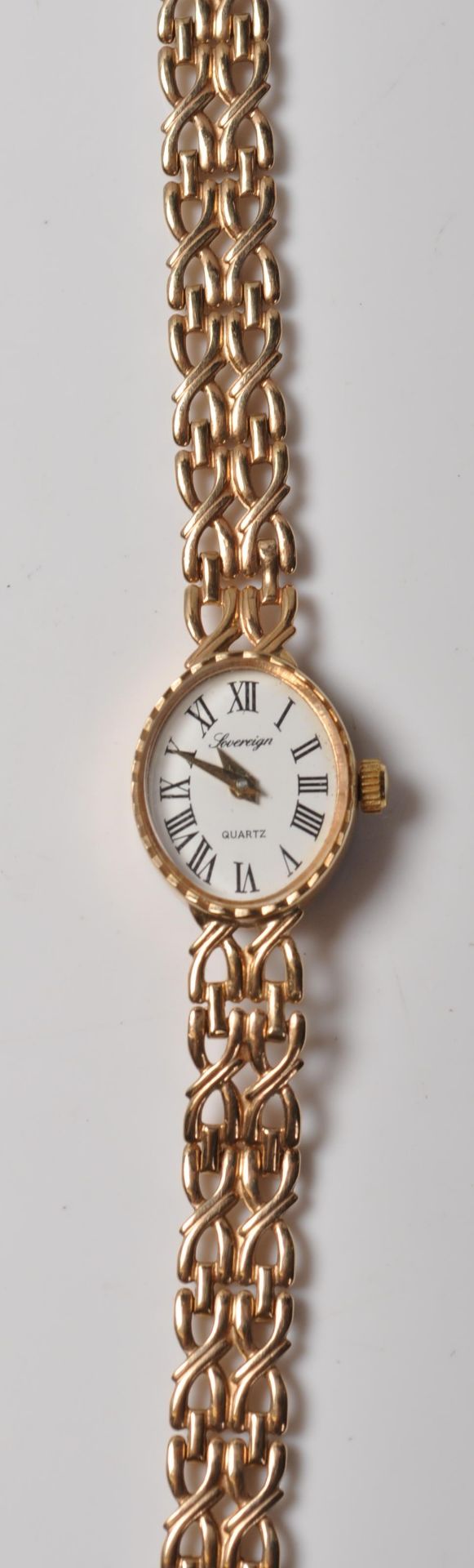 9CT GOLD SOVEREIGN QUARTZ 9CT GOLD COCKTAIL WATCH - Image 2 of 4