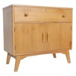 RETRO VINTAGE MID CETURY LIGHT OAK SECRETAIRE BUREAU DESK / CUPBOARD