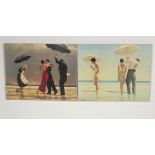 TWO JACK VETTRIANO PRINTS INCLUDING THE SINGING BUTLER