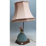 VINTAGE 20TH CENTURY CRINOLINE LADY TABLE DESK LAMP