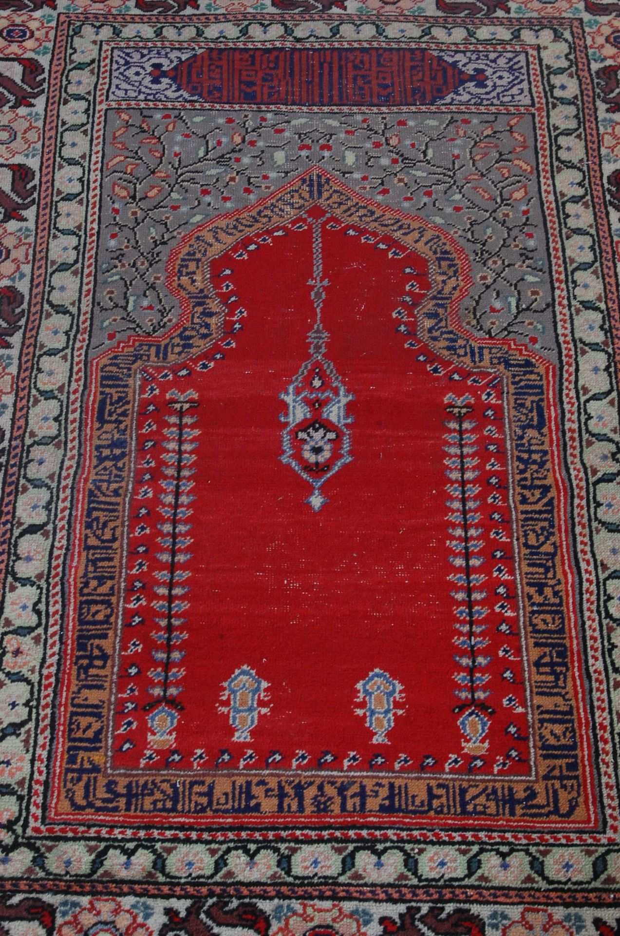 20TH CENTURY TURKISH PRAYER CARPET RUG - Bild 3 aus 5