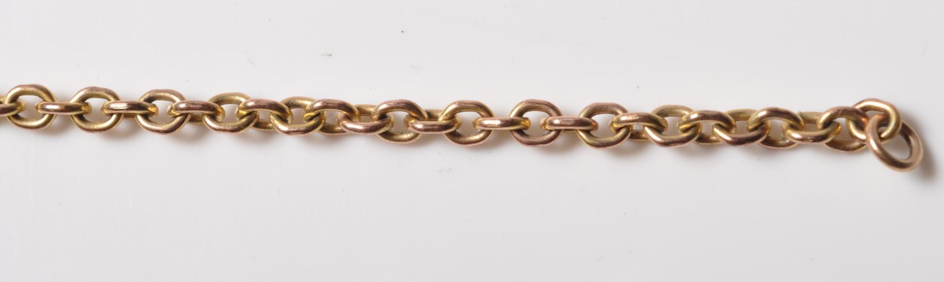 9CT GOLD RAF SWEETHEART BRACELET & LOZENGE - Image 3 of 5