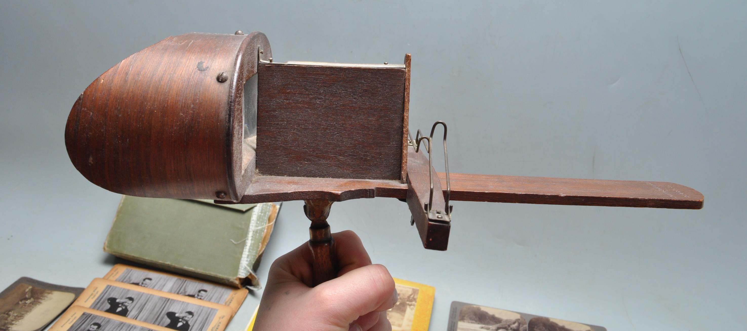 VICTORIAN / EDWARDIAN STEREOSCOPIC / STEREOSCOPE VIEWER & SLIDES - Image 5 of 11