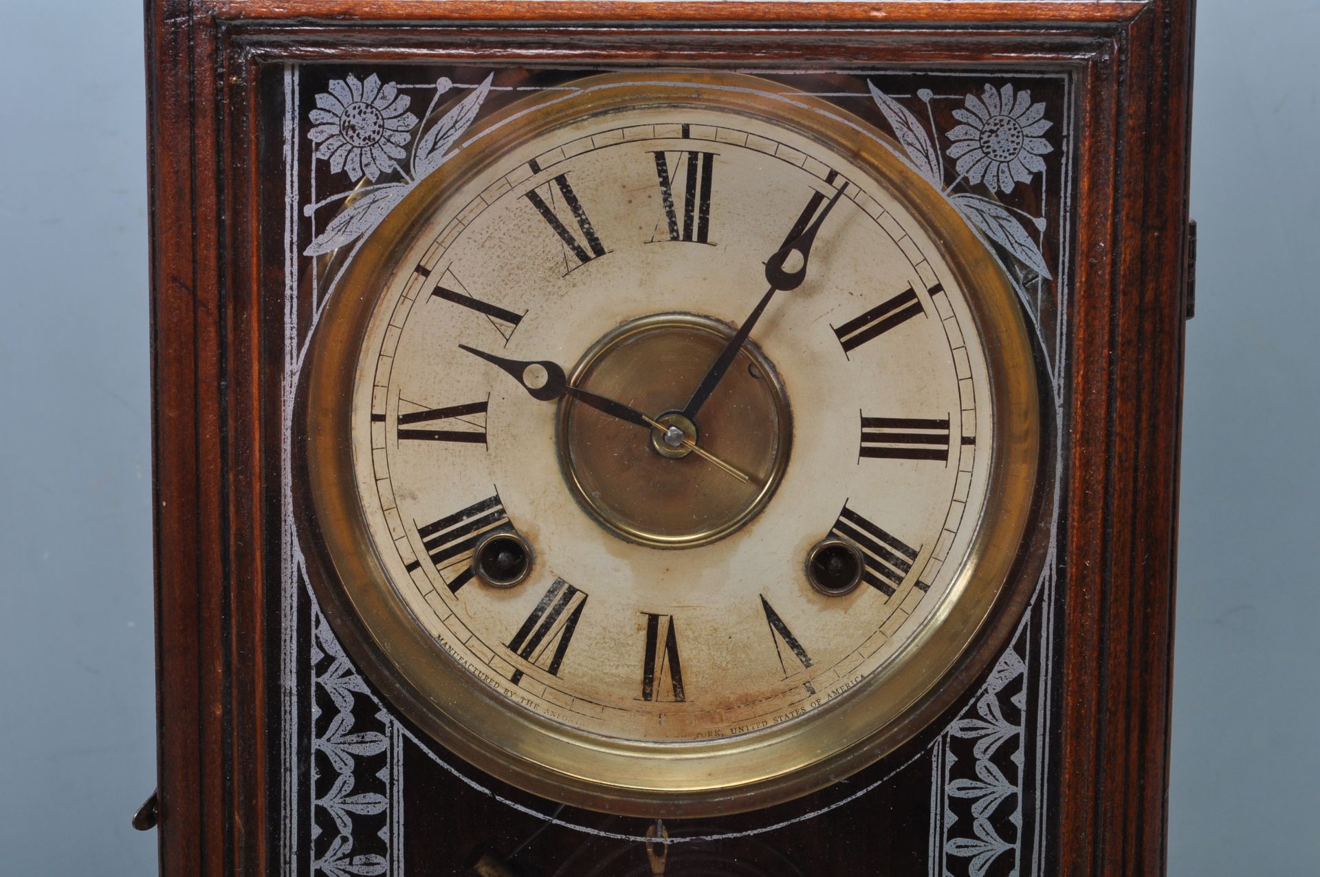 VICTORIAN ANSONIA USA EIGHT DAYS MANTEL CLOCK - Image 3 of 9