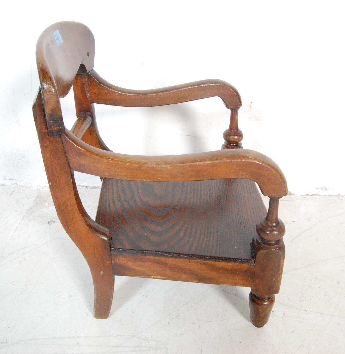 19TH CENTURY VICTORIAN MAHOGANY CHILDRENS CHAIR - Image 6 of 6