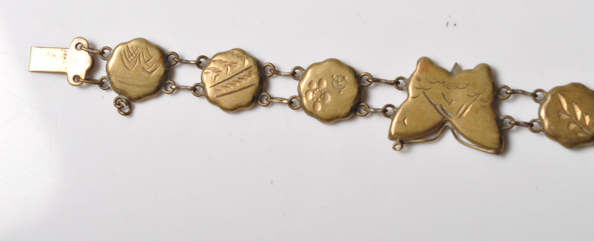 VINTAGE MID 20TH CENTURY SHAKUDO TEN PANEL BRACELET - Bild 6 aus 6