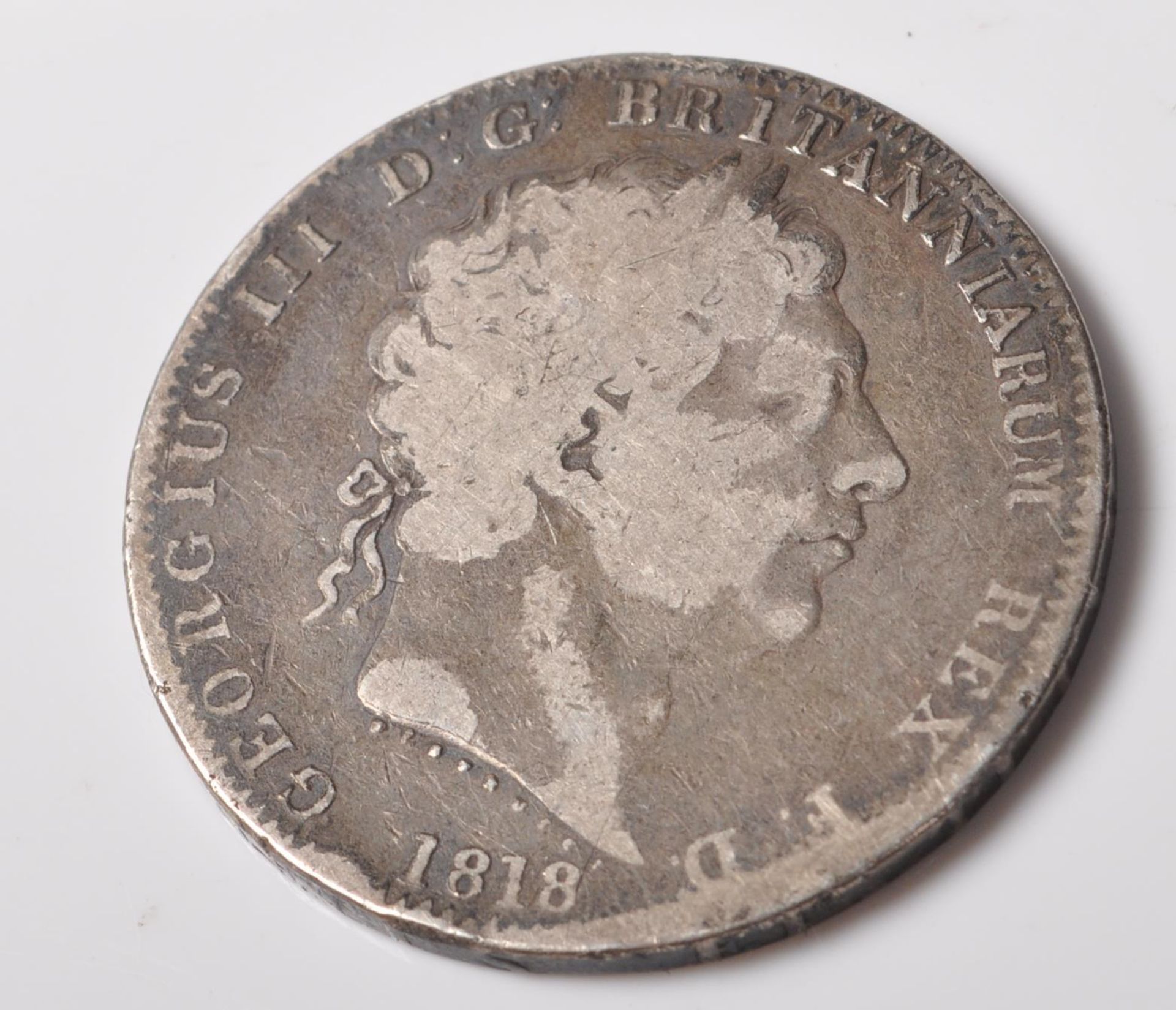 GEORGE III 1818 SILVER CROWN COIN