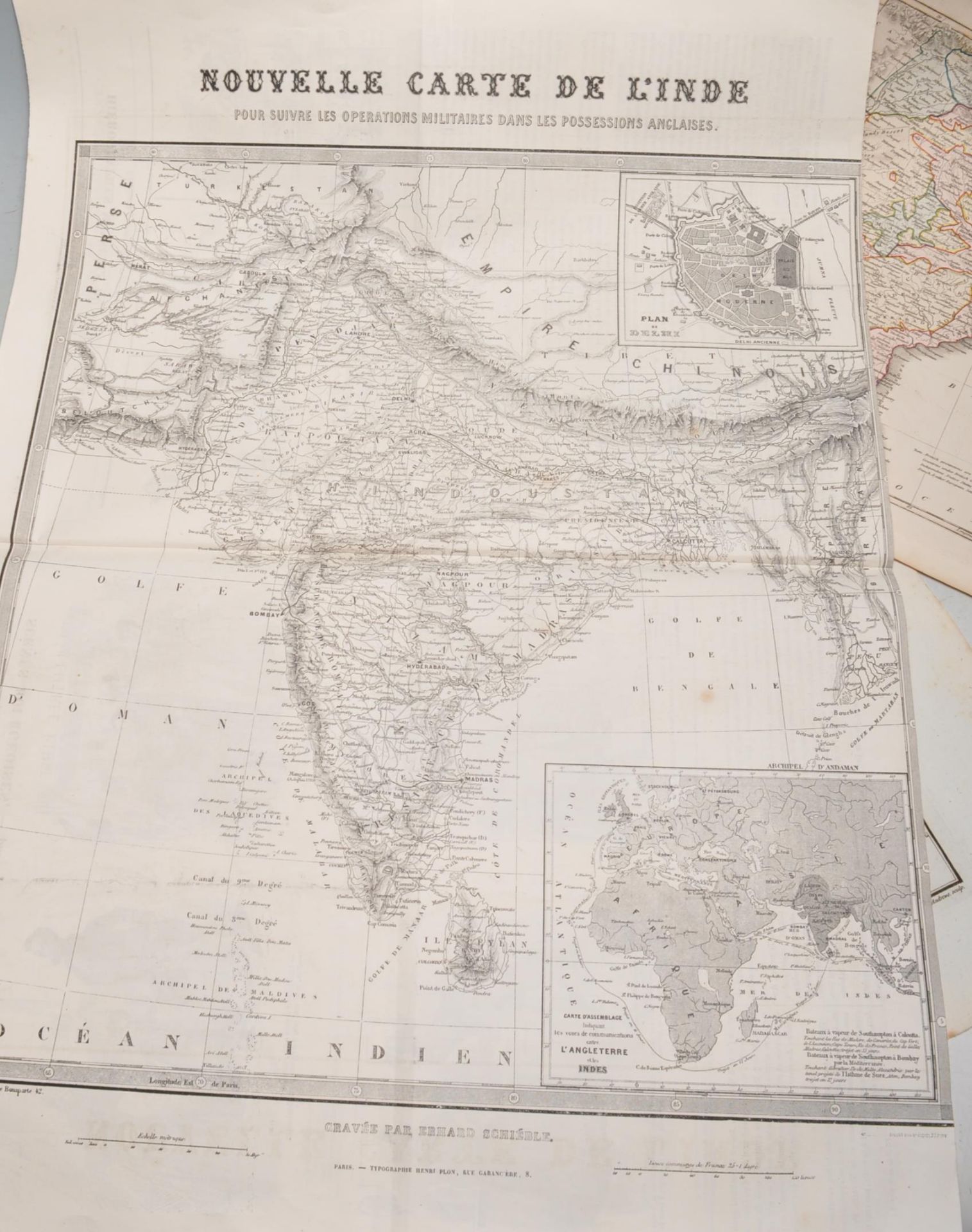 COLLECTION OF ANTIQUE MAPS OF INDIA & SURROUNDS - Bild 4 aus 7