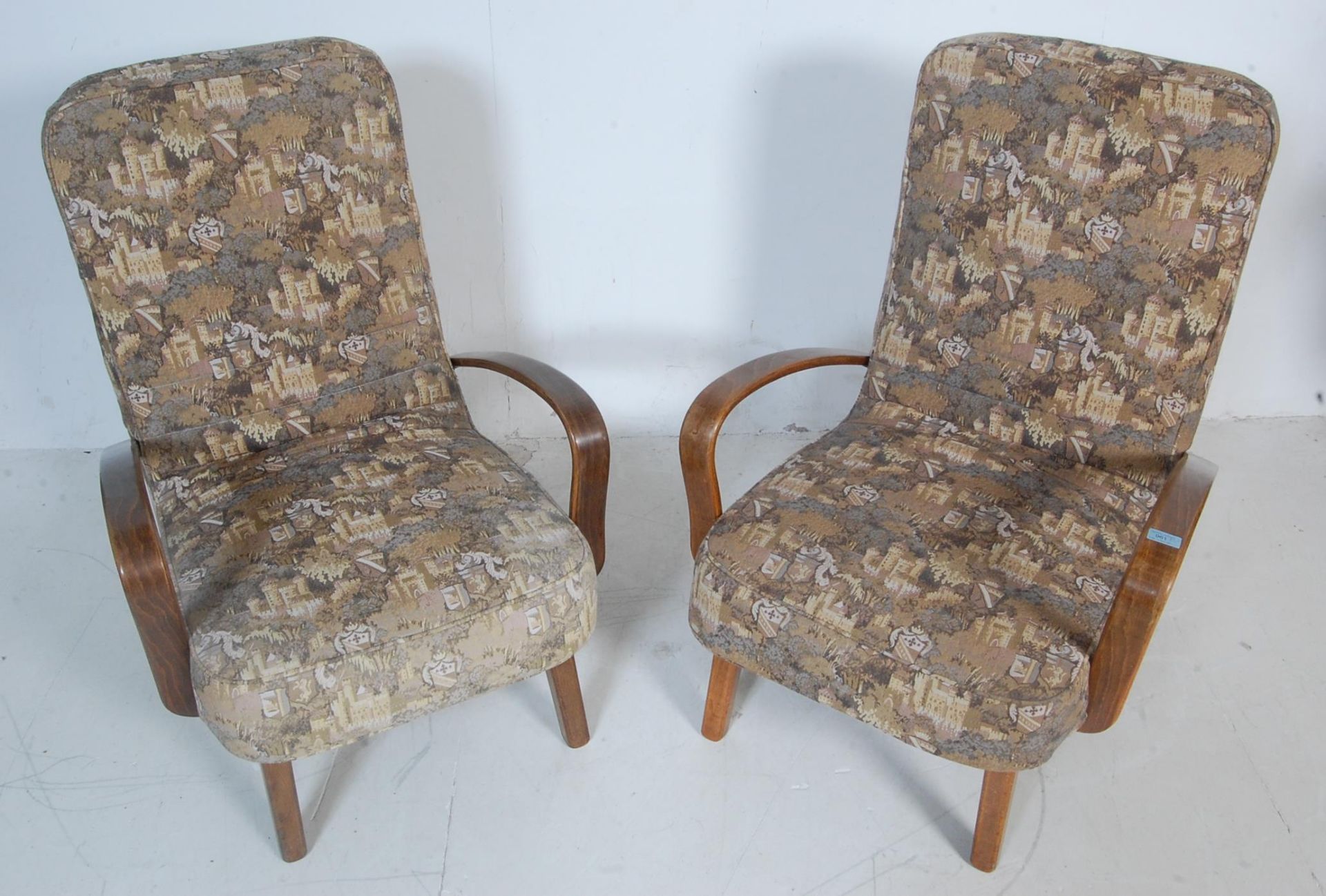 PAIR OF EARLY 20TH CENTURY ART DECO ARMCHAIRS - Bild 2 aus 11