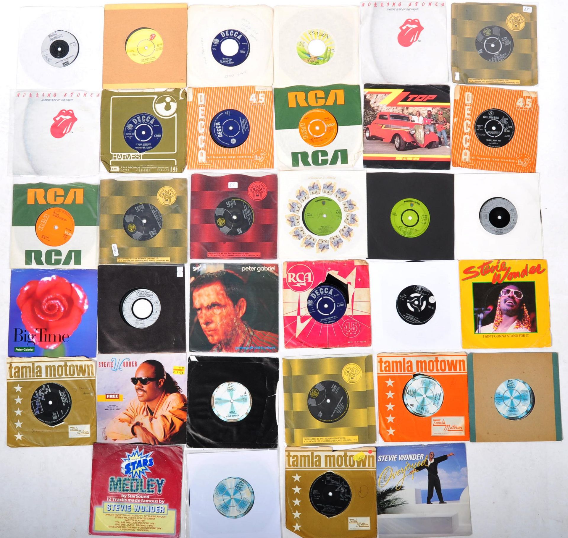 ROCK / POP / JAZZ - MIXED GROUP OF 30+ 45 7" SINGLES