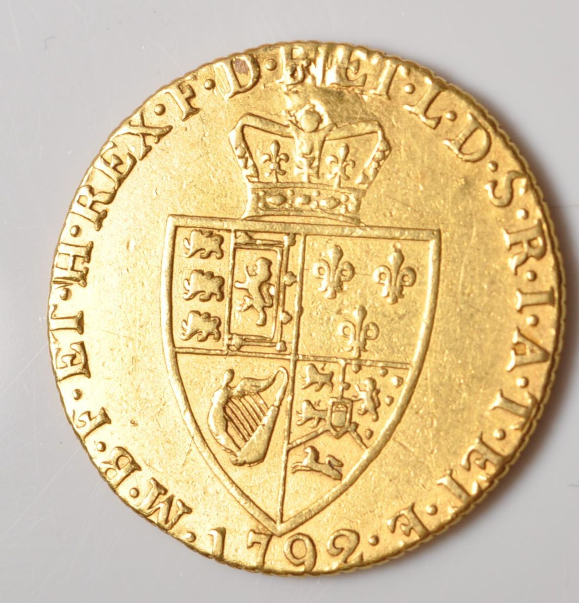 1792 GEORGIAN GOLD SPADE GUINEA COIN - Bild 3 aus 4