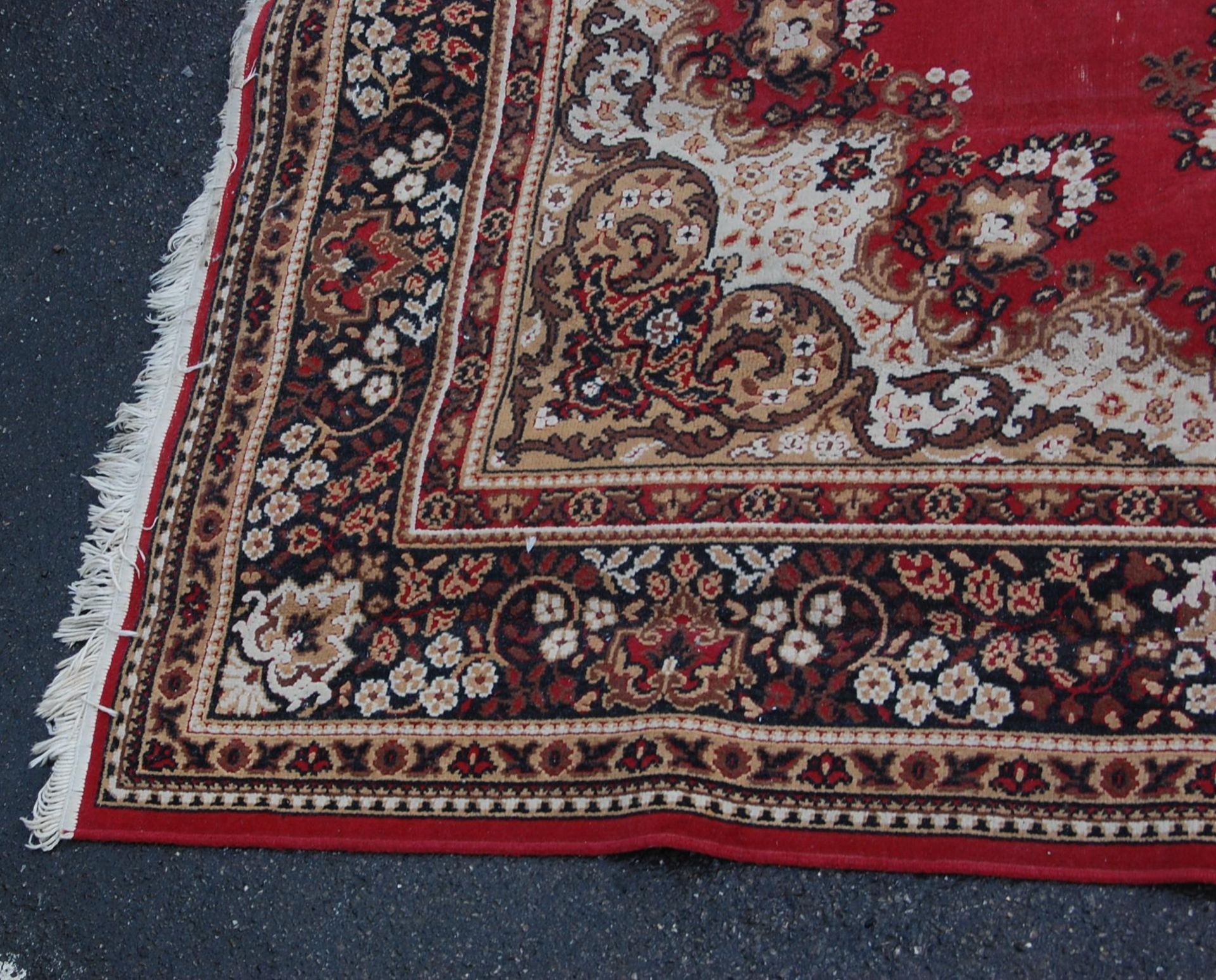 LARGE EARLY 20TH CENTURY PERSIAN ISLAMIC RUG - Bild 3 aus 6