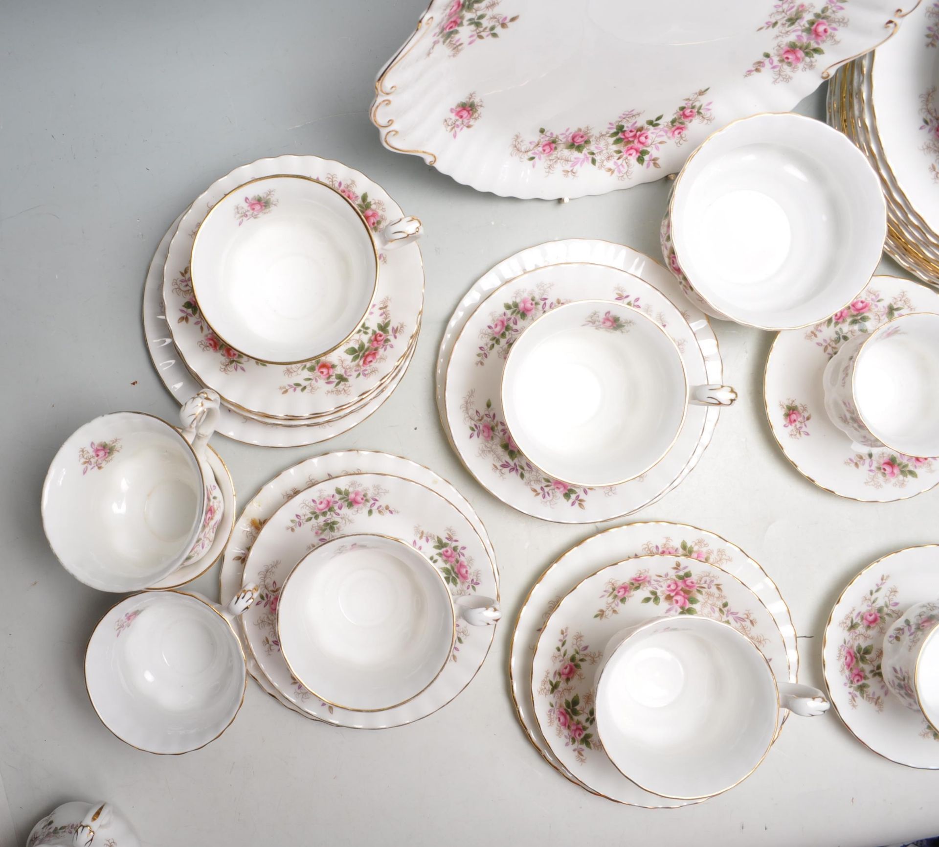 47 PIECES ROYAL ALBERT LAVENDER ROSE PATTERN TEA S - Bild 8 aus 13