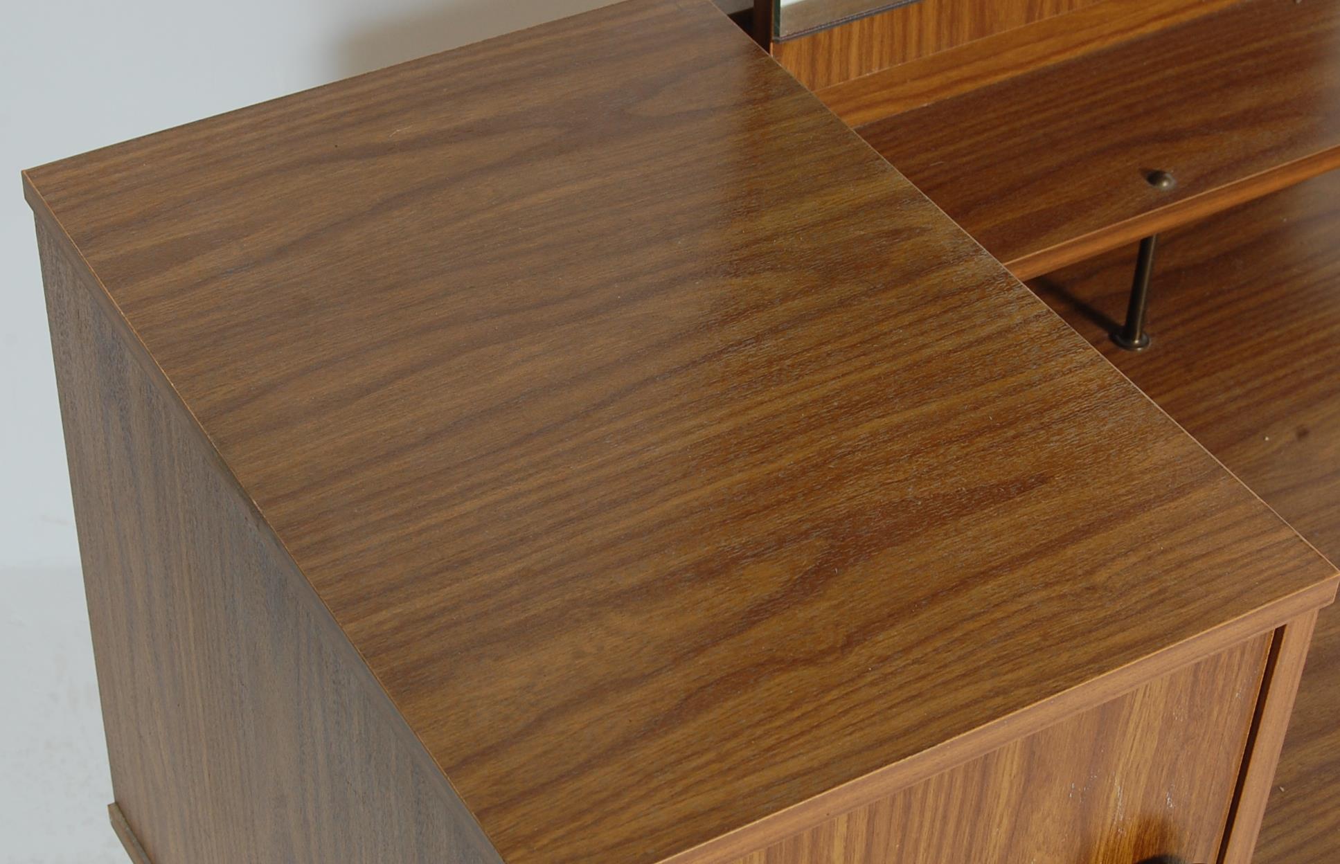 1970’S TEAK WOOD VENEER DRESSING TABLE AND CHEST OF DRAWERS - Image 3 of 9