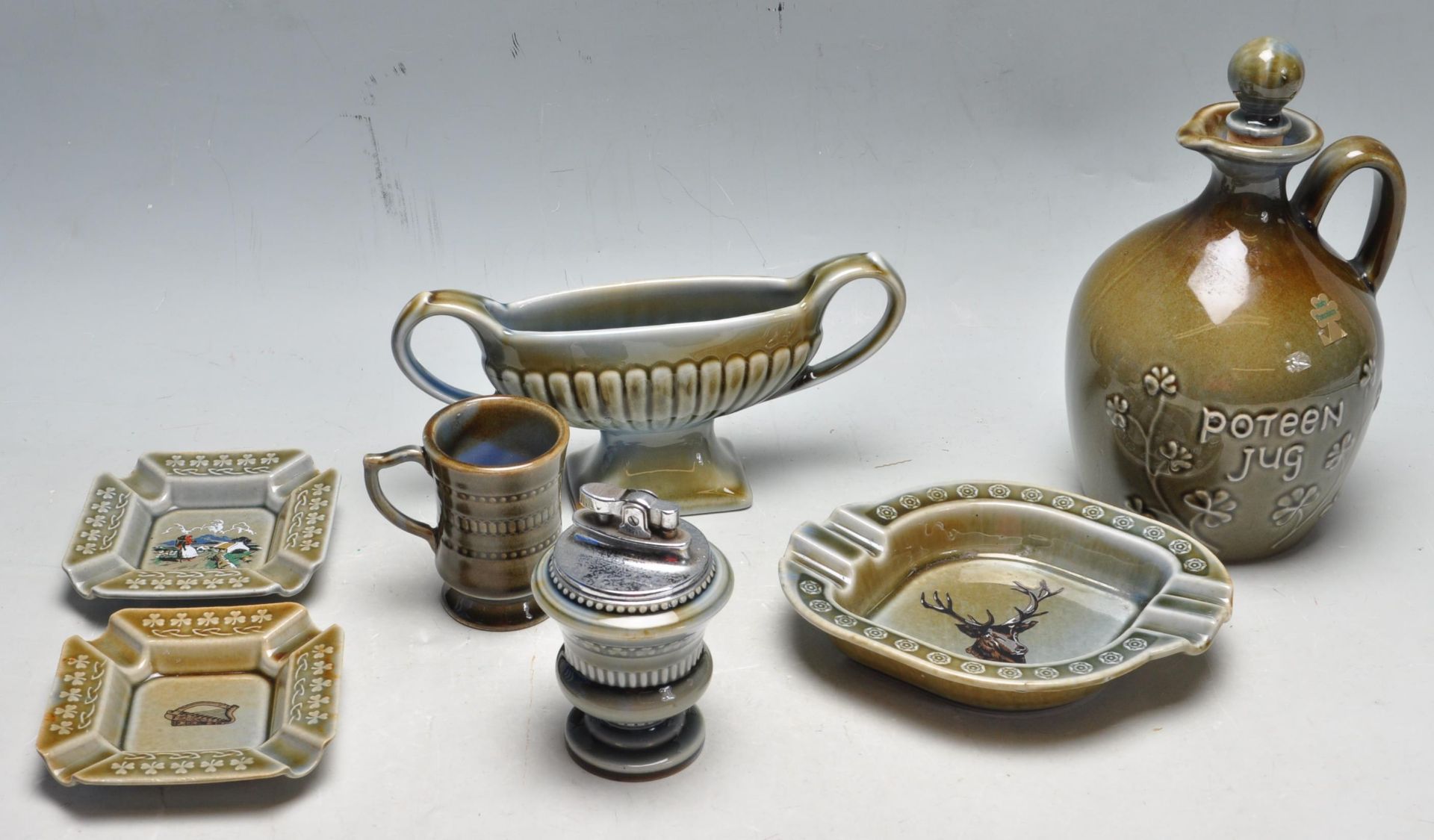 SEVEN PIECES OF VINTAGE IRISH PORCELAIN