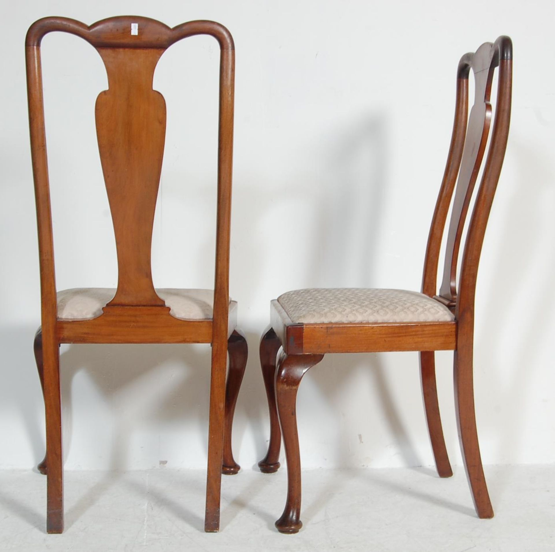 SET OF FOUR MAHOGANY EDWARDIAN QUEEN ANNE DINING CHAIRS - Bild 5 aus 5