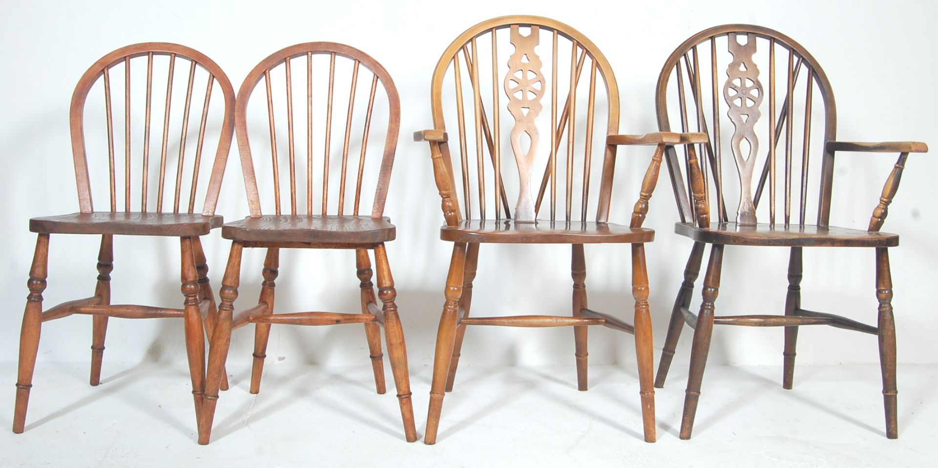HARLEQUIN SET OF FOUR VINTAGE MID CENTURY KITCHEN DINING CHAIRS