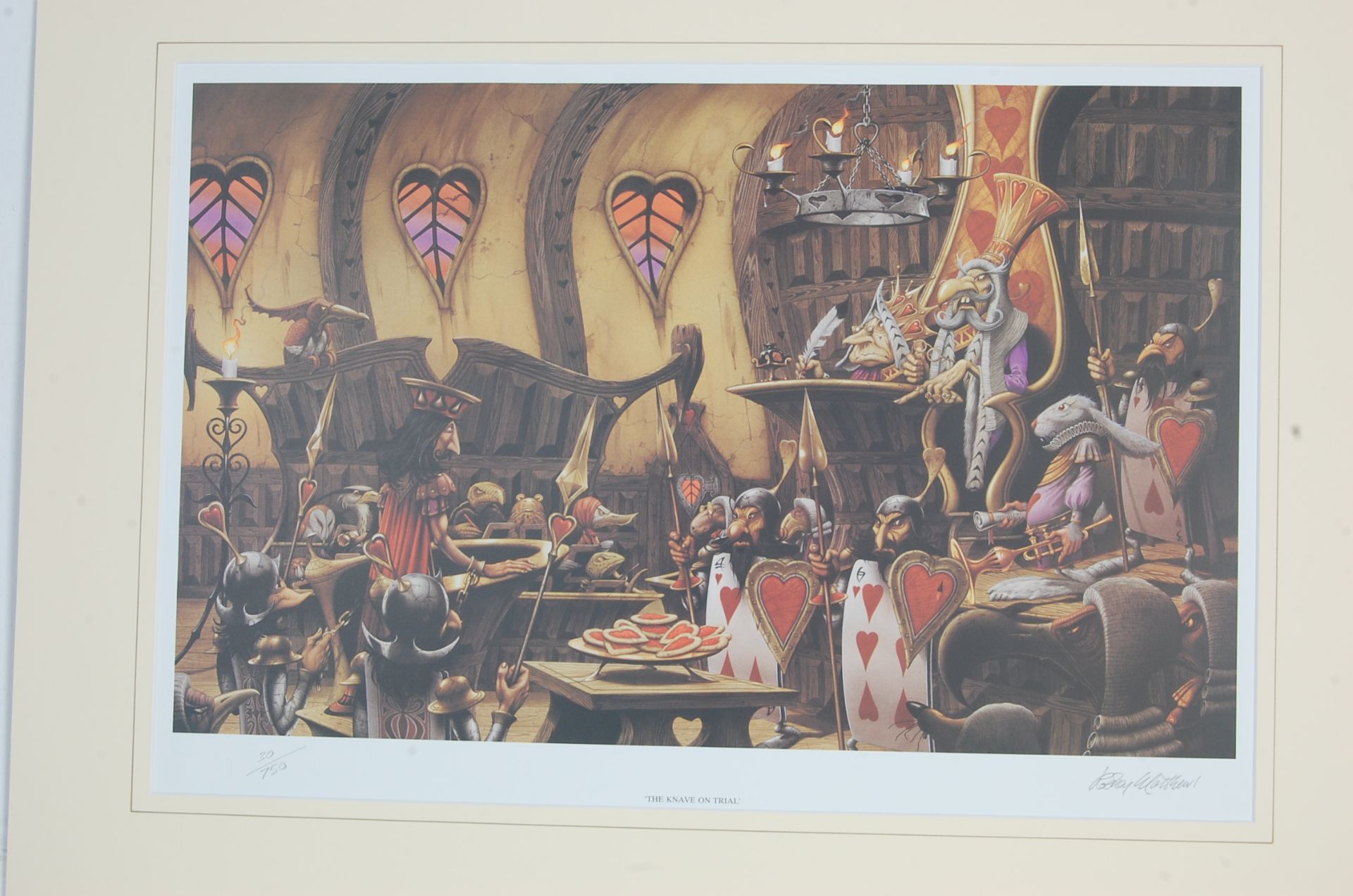 AFTER RODNEY MATTHEWS - FOUR LIMITED EDITION ALICE AND WONDERLAND SIGNED - Bild 6 aus 13