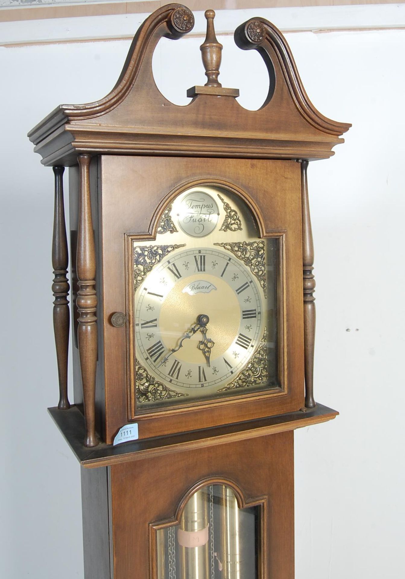 REGENCY REVIVAL BLUART LONGCASE CLOCK - Image 2 of 10