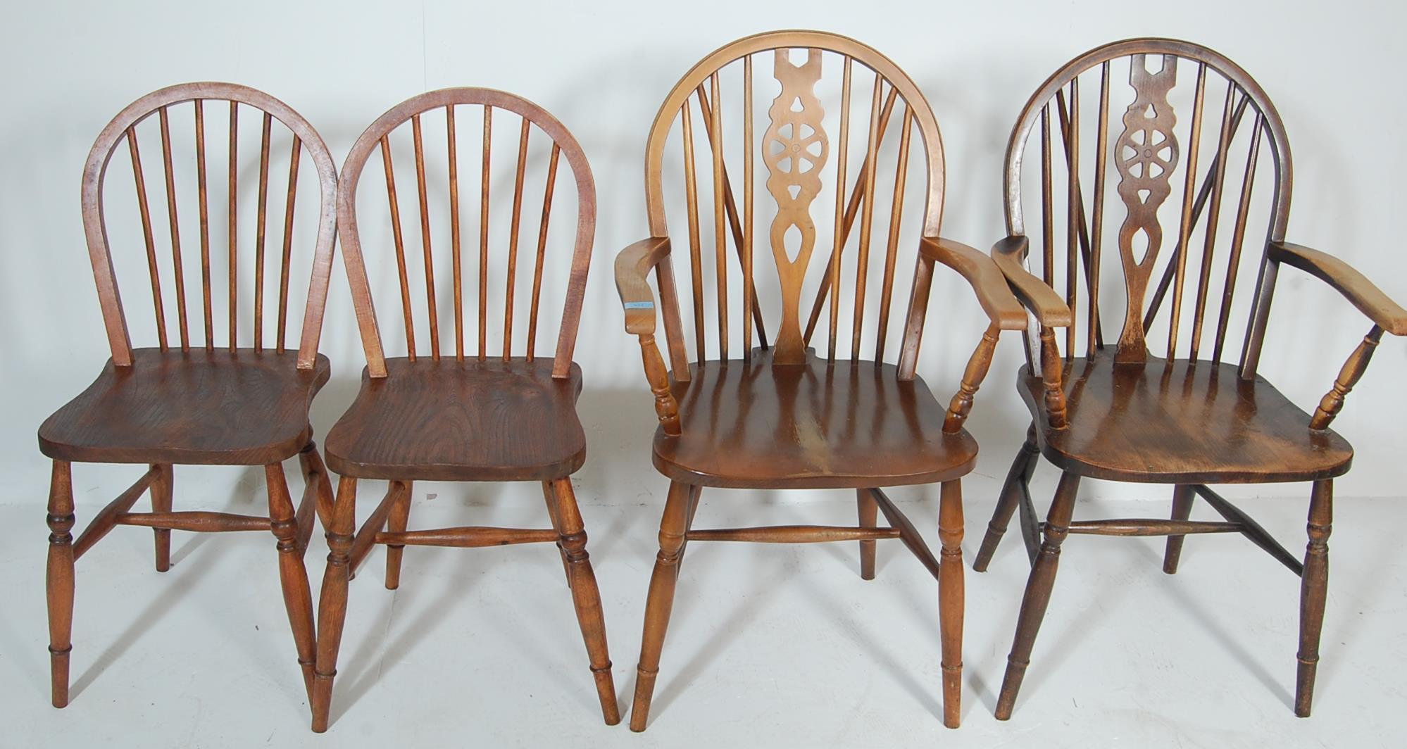 HARLEQUIN SET OF FOUR VINTAGE MID CENTURY KITCHEN DINING CHAIRS - Image 2 of 6