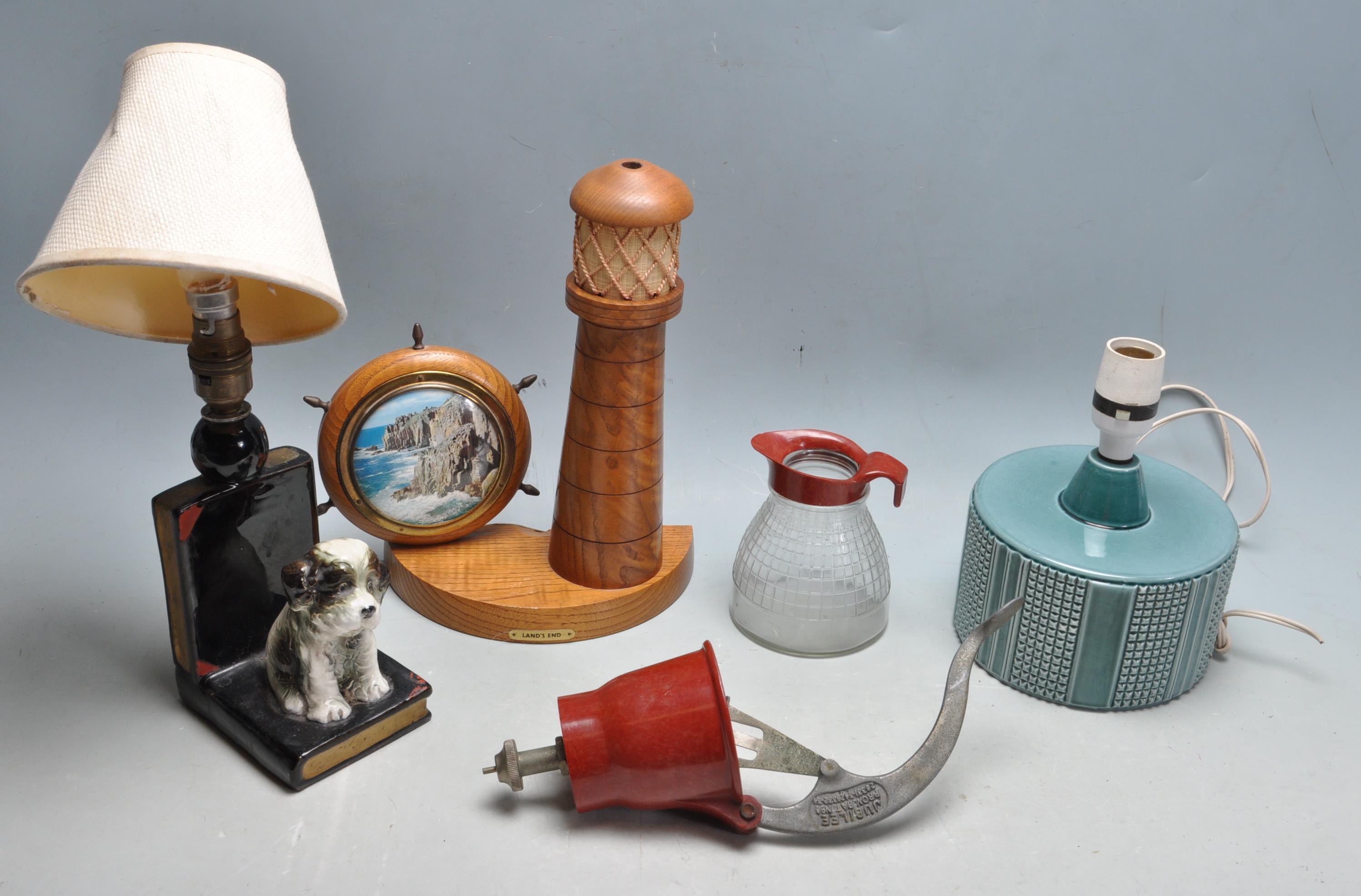 GROUP THREE OF VINTAGE TABLE LAMPS