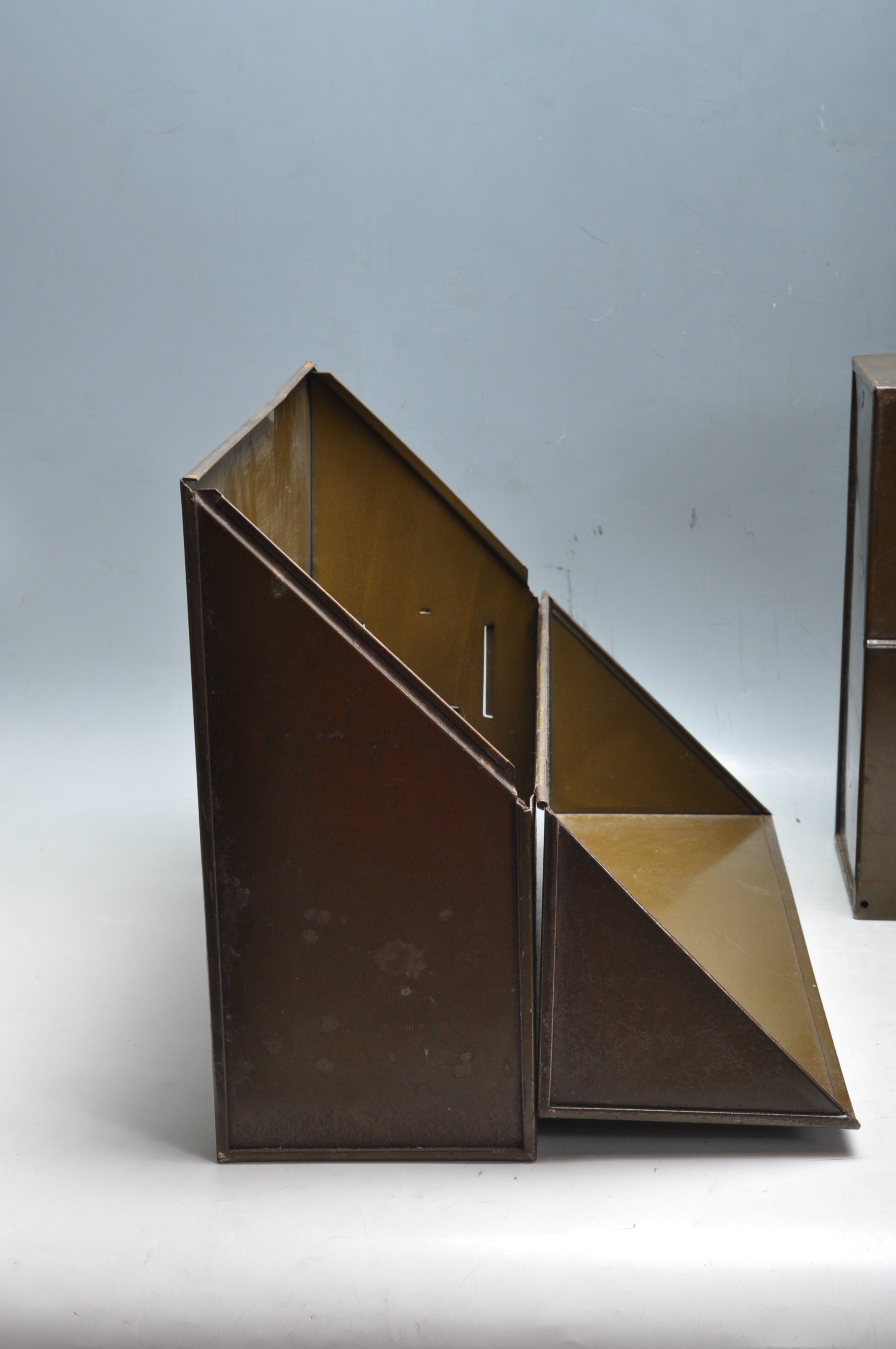 SET OF FOUR RETRO INDUSTRIAL OFFICE FILING BOXES - Image 7 of 7