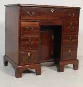 19TH CENTURY VICTORIAN MAHOGANY TWIN PEDESTAL LADIES DESK